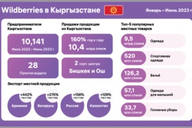 Продажи продукции из Кыргызстана на Wildberries выросли до 9,2 млрд руб.