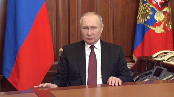 Президент России Путин объявил о специальной военной операции в Донбассе Президент России Путин объявил о специальной военной операции в Донбассе
