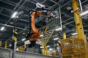 Яндекс Маркет начал внедрять на своём Cуперскладе новую модель складского робота — Роборуку