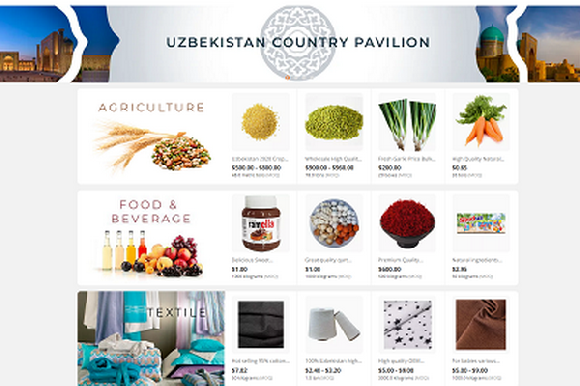 Китайский маркетплейс Alibaba открыл национальный павильон Узбекистана